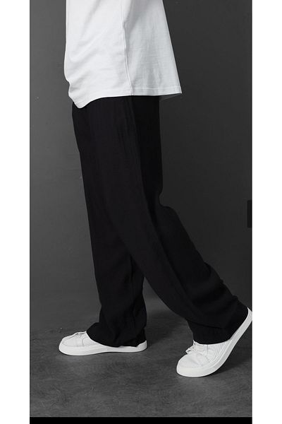 wamoss New Season Elastic Waist New Season Men's Baggy Trousers Srp