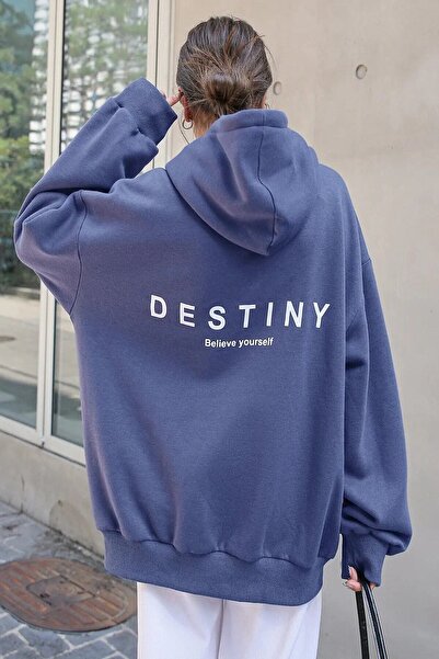 NoVibe Hanorac imprimat cu glugă Destiny Design