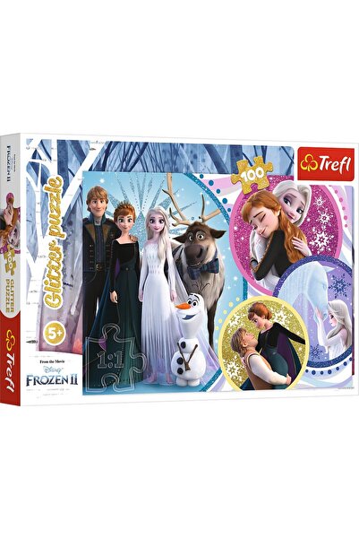 Trefl Puzzle 100 Glitter Frozen 2 In Numele Iubirii