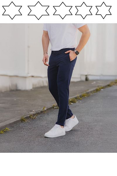 wamoss New Season Slim Fit Belted and Tongue Closure Linen Trousers Dil1
