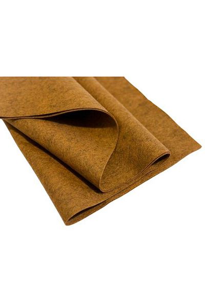 feltland Wool felt, soft 1mm, 40% wool-60% viscose, 50*180cm brown melange