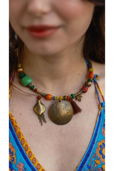 Miss Boheme التبت بوهو قلادة القبيلة العرقية