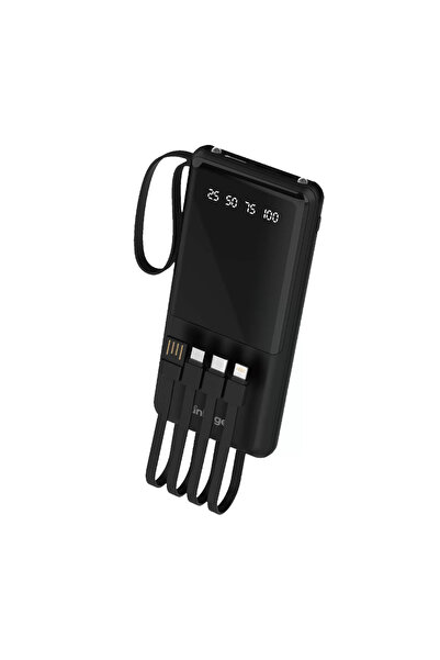 Linkage LKP-52 - 10.000 Mah Usb-A Dahili Type-C, Mikro, Lightning Kablolu, LC...