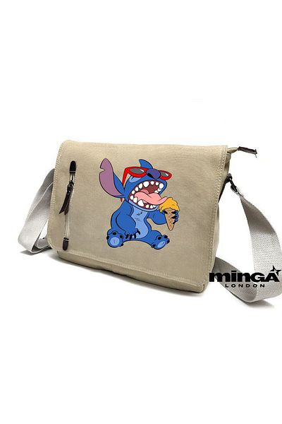Minga London Beige Stitch Messenger Bag - Minga London