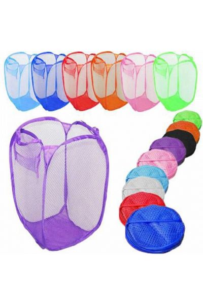 URZ GRUP Foldable Mesh Laundry Basket