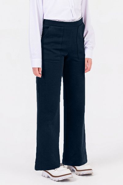 DMB BOYS & GIRLS Çaren Kids- Steel Mesh Wide Leg Stretchy Girls Pants- School & Casual Double Pocket Elastic Waist Pants