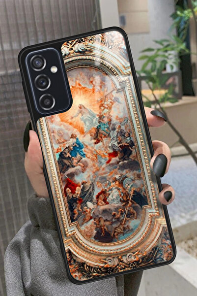 Snacase Samsung Galaxy M52 Uyumlu Rönesans Tasarımlı Glossy Premium Kılıf