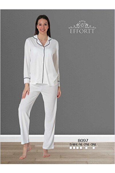 EM&FA TEKSTİL Long Sleeve Buttoned Pajama Set