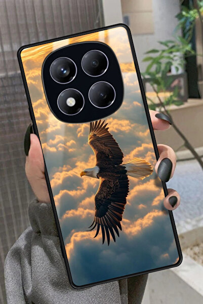 Snacase Xiaomi Redmi Note 14 Pro 4G Uyumlu Kartal Tasarımlı Glossy Premium Kılıf