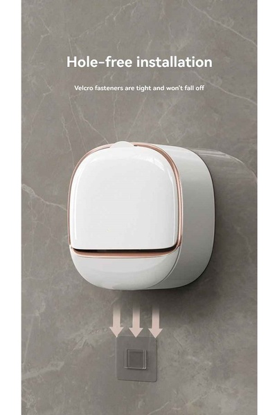 Kitchen Beauty Yapışkanlı Hazneli Kapaklı Katı Sabunluk Kendinden Boşaltmalı Su Tutmaz Katı Sabunluk Sabun Kutusu