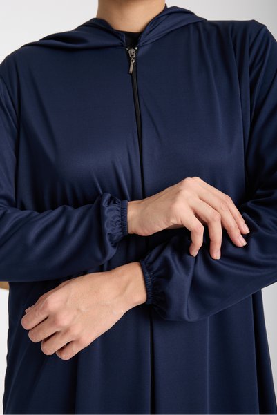 AKPİYYER One-Piece Zipper Shawl Prayer Dress