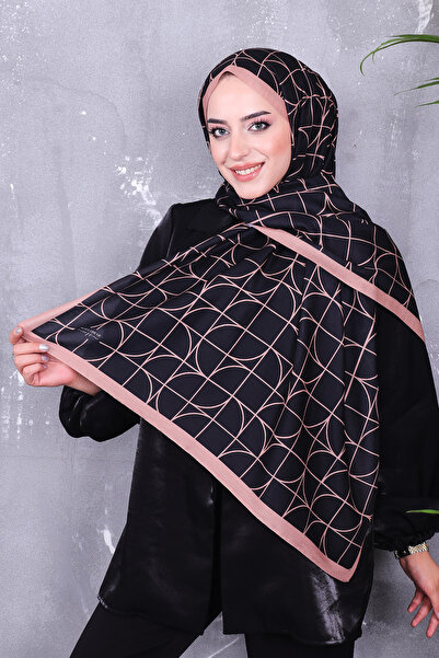 Big ModaEbrar شال منقوش من القطن الناعم