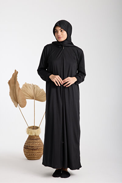 AKPİYYER Tek parça fermuarli şalli namaz elbisesi