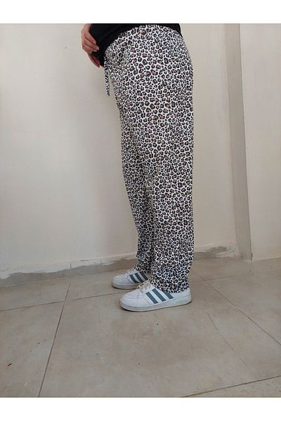 Bahar design Women's Cotton Leopard Patterned Pajamas