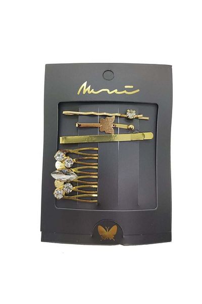 craftbaskitasarim Gold Color Butterfly Combination Side Buckle