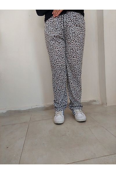 Bahar design Women's Cotton Leopard Patterned Pajamas