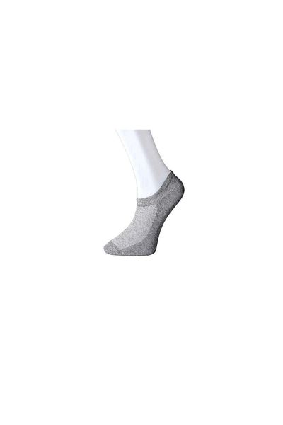 PRATİKOBA Gray Men's Invisible Socks 3 pairs