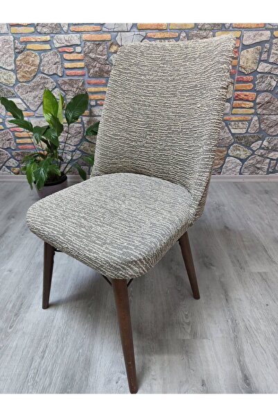 COVER TEKSTİL Büyük oval sandalye kılıfı jakar kumaş