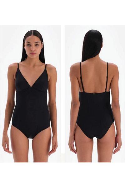 Modestia Eros Women's 3009mm Triangle Swimsuit - Black - 44