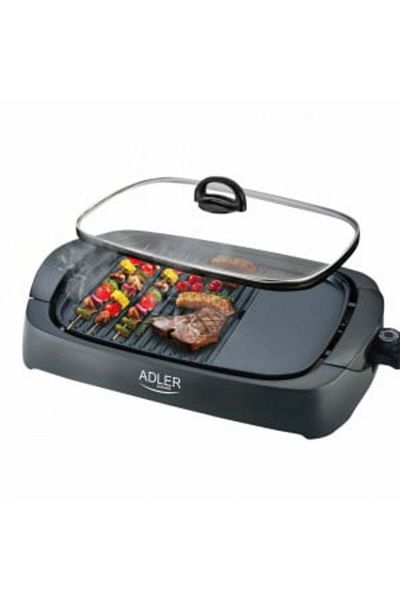 adler Electric Grill with Glass Lid, Adler, AD 6610, 2200 W
