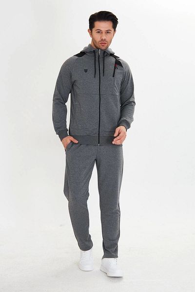 Modestia Fm 5745 Men's Tracksuit Set - Anthracite - L