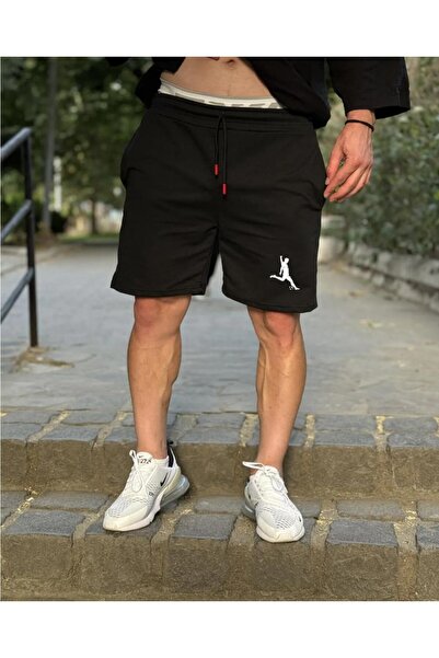 Le Vion Erkek 2 İplik Baskılı Spor Fit Şort