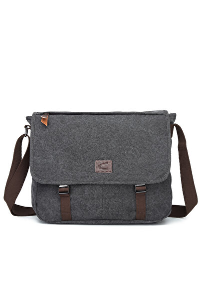 CACTİVE Canvas Fabric, Men's Messenger Bag with 15.6 Inch Laptop Compartment 1317 Anthracite