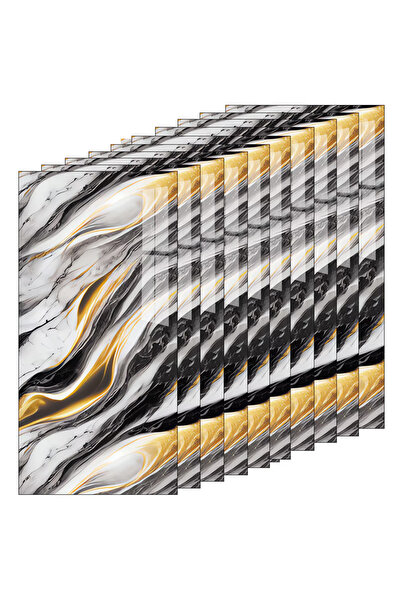 Teno Set 20x Tapet Marmura Premium 3D Teno®, suprafata acoperire 3.6 mp, 30x60 cm, gri multicolor