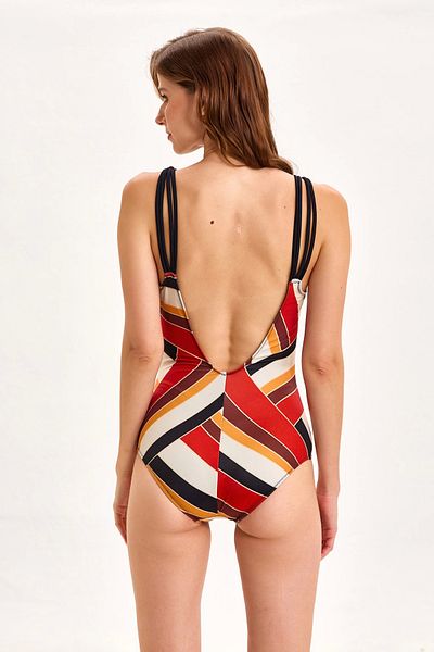 Modestia Argento 0075-2064 V-Neck Swimsuit
