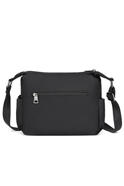 BARCELONA 21K Su Geçirmez, Çok cepli, Hafif, Kadın Omuz ve Çapraz Çanta BRC2141 Siyah