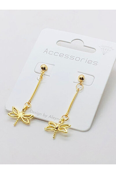 İnDerin إكسسوار أقراط ذهبية متدلية للنساء