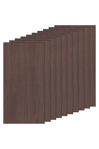 Teno Set of 10x Premium 3D Marble Wallpaper Teno®, coverage area 1.8 sq m, 30x60 cm, dark brown