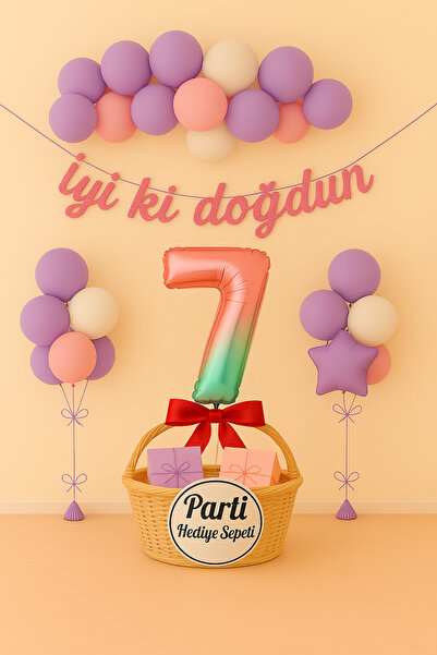 parti hediye sepeti Birthday Ornaments Balloon Set |   1–9 Figures for All Ag...