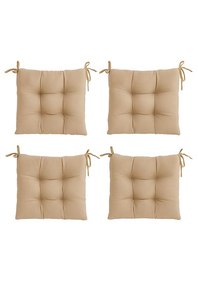 METİNEV Square Chair Cushion 4 Pieces