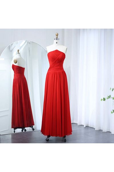 HOOR AL-YASMEEN soft red dress
