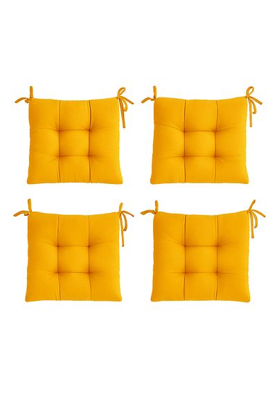 METİNEV Square Chair Cushion 4 Pieces