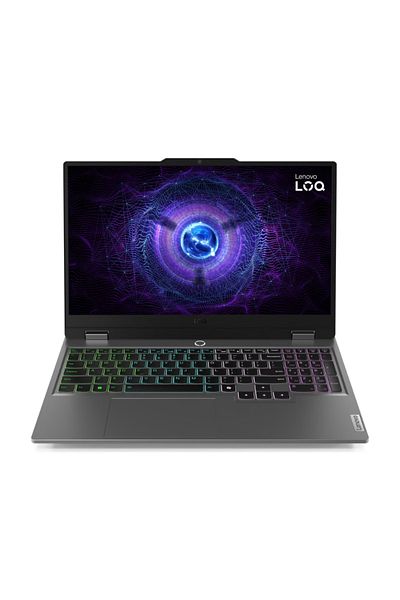 LENOVO كمبيوتر محمول للألعاب LOQ 15IRX9، معالج Core i7-13650HX، ذاكرة 12 جيجابايت، قرص SSD سعة 512 جيجابايت، بطاقة رسومات RTX 3050 سعة 6 جيجابايت، نظام تشغيل DOS، لون رمادي
