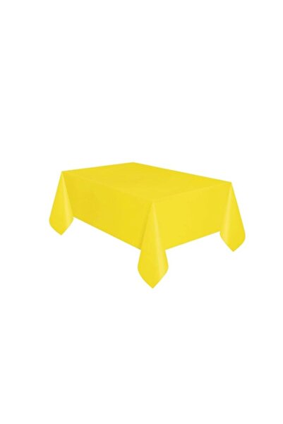 Generic Unique Neon Yellow Plastic Table Cover Disposable Party Tablecloth El...