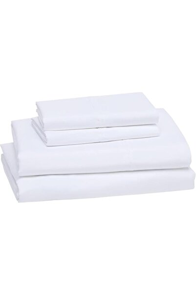 Generic ملاءة سرير مسطحة مقاس كوين من سوفت لوكس مصنوعة من القطن بنسبة 100% وت...