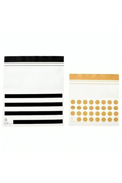 Generic 60Reusable Resealable Storage Bags – Yellow/Black Pattern, Ziplock Closure, 30x 1L & 30 x 0.4L –San