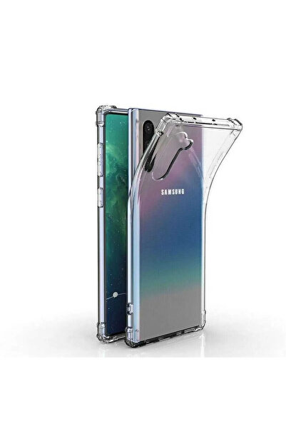 SHOWLIGHT Samsung Galaxy Note 10 Uyumlu Renksiz Silikon Şeffaf Telefon Kılıfı...