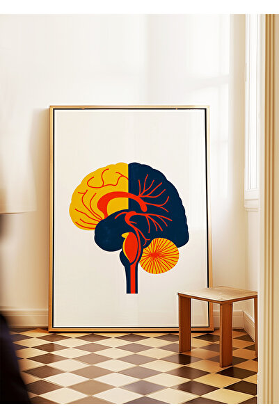 ARTHOUSECOLLECTIVE Poster medical - 2 - Ilustrație a creierului - Artă medica...