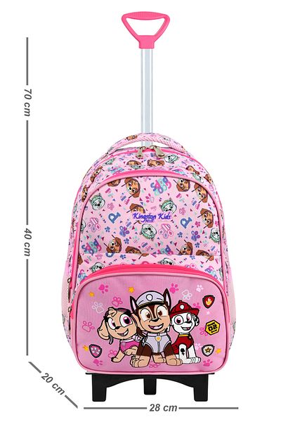 Kingston Hill Set de genți pentru școală primară Paw Patrol Rickshaw din 3 piese - Mecanism fix pentru Rickshaw (PIELE DE FAȚĂ PLEGĂ)