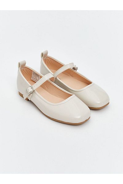 LC Waikiki Quality Parts from Celebi Store |   Beige Shiny Looking Girl's Ballerinas
