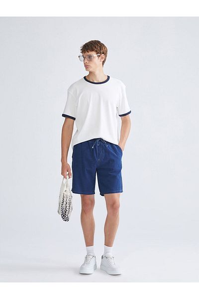 LC Waikiki Quality Parts from Celebi Store |   Jeans Indigo Comfortable Fit Men's Jean Shorts