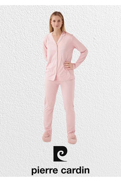 Pierre Cardin Women's Cotton & Modal Boxed Long Sleeve Pajama Set L1.Pc.7717.001