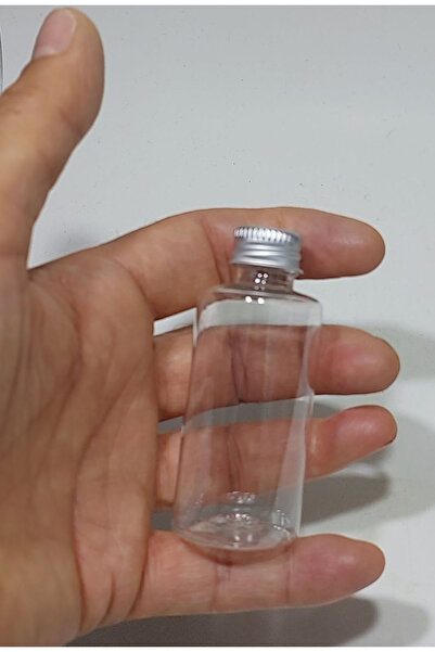 Durucam 10 Adet Şeffaf Cam Shot Şişesi Sızdırmaz Silver Metal Kapaklı Koku Sü...