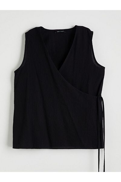 LC Waikiki Quality Parts from Celebi Store |   Double Breasted Collar Textured Blouse
