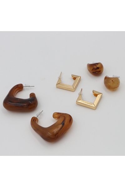 Retrovy Store Retro Modern: Collection of 3 Earrings