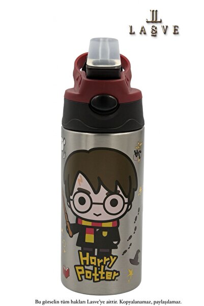 Harry Potter YENİ SEZON LİSANSLI HARRY POTTER PİPETLİ ÇELİK MATARA ÖZEL KUTUDA